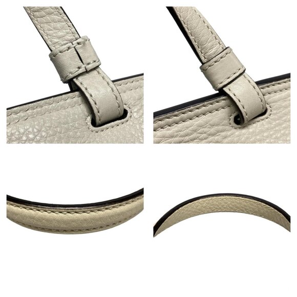 GUCCI Bamboo Classic Cream Leather Handbag bran615-100325 - Picture 6 of 14